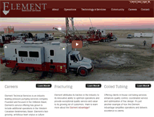 Tablet Screenshot of element-technical.com